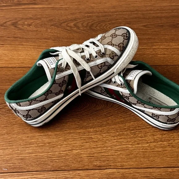 Women's GG Gucci Tennis 1977 sneaker Size 38.5=8.5 good condition plus box - Picture 4 of 4